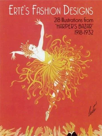 Cover of Erté's fashion designs: 218 illustrations from "Harper's bazar," 1918-1932