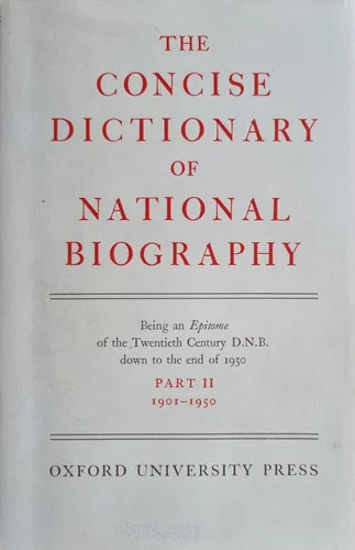 Cover of Dictionary of National Biography