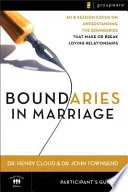 Cover of Boundaries in Marriage