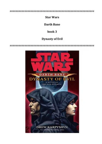Cover of Darth Bane: Dynasty of Evil (Star Wars: Darth Bane, #3)