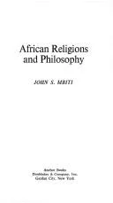Cover of African Religions and Philosophy