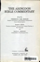 Cover of The Abingdon Bible commentary