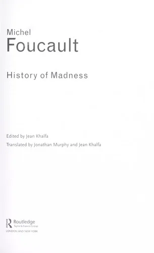 Cover of History of madness