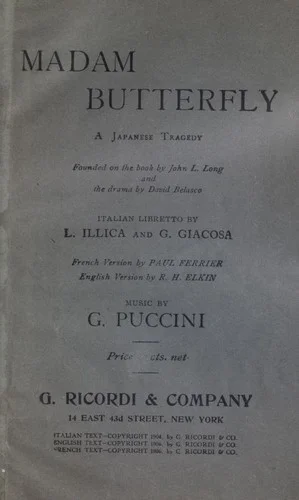 Cover of Madama Butterfly