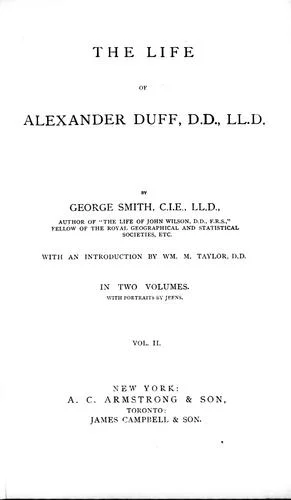 Cover of The life of Alexander Duff, D.D., LL.D