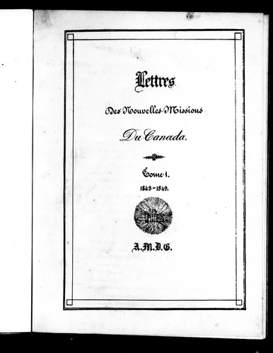 Cover of Letters from missions (North America).