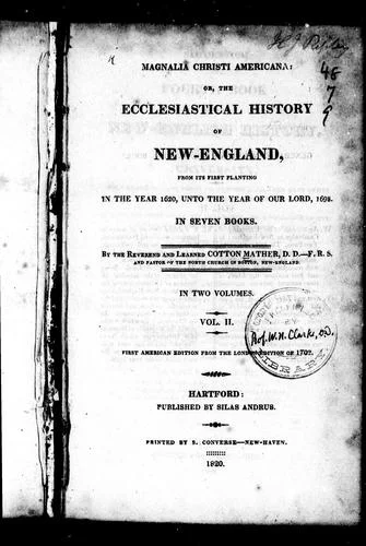 Cover of Magnalia Christi Americana