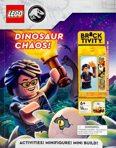 Cover of LEGO Jurassic World: Dinosaur Chaos! (Activity Book with Minifigure)