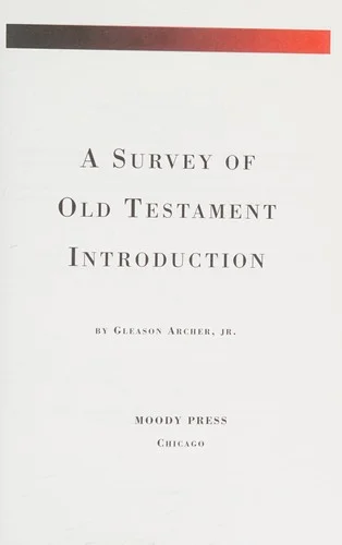 Cover of A survey of Old Testament introduction