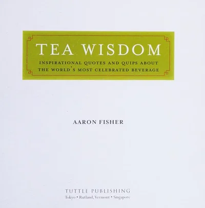 Cover of Tea wisdom