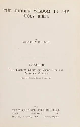 Cover of The hidden wisdom in the Holy Bible