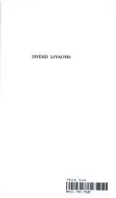 Cover of Divided loyalties