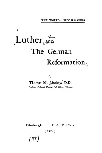 Cover of Luther and the German reformation