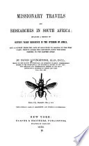 Cover of Missionary travels and researches in South Africa
