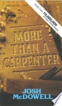 Cover of More than a carpenter