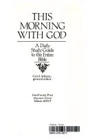 Cover of This morning with God