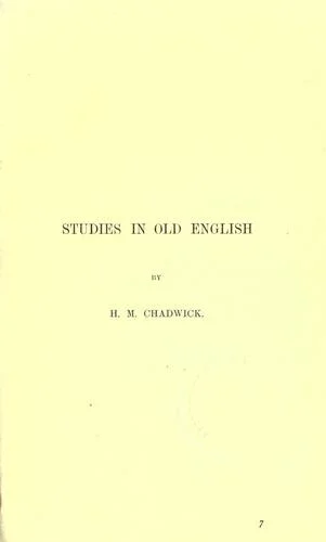 Cover of Studies in Old English