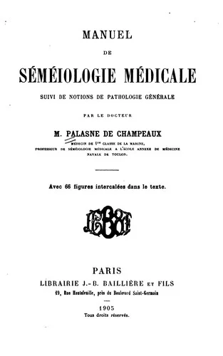 Cover of Manuel de sémiologie médicale