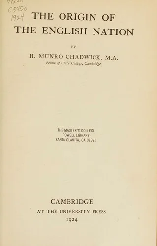 Cover of The Origin of the English Nation