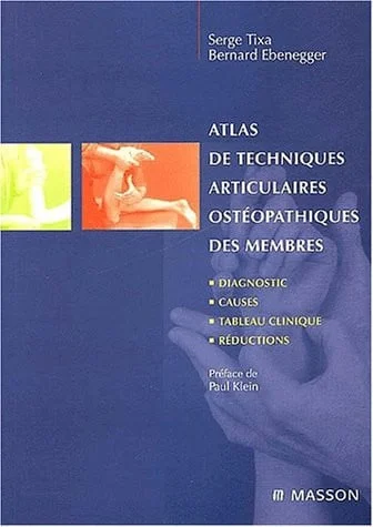 Cover of Atlas de techniques articulaires ostéopathiques
