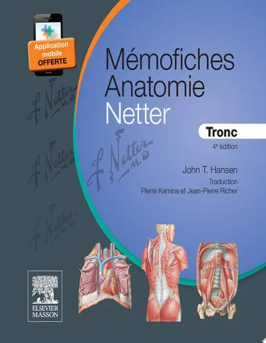 Cover of Memofiches anatomie netter. Tronc