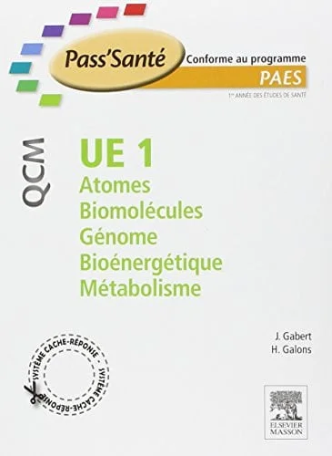 Cover of Pack QCM PACES : 1000 QCM pour le 1er semestre UE 1, UE 2, UE 3a, UE 4