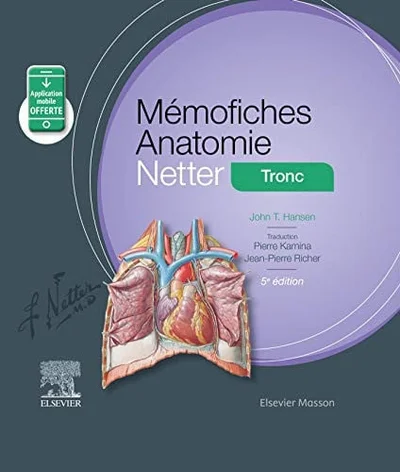 Cover of Mémofiches anatomie Netter. Tronc