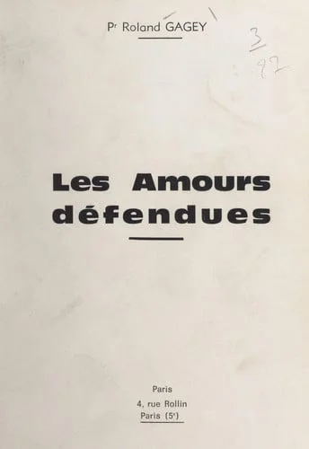 Cover of Les amours défendues