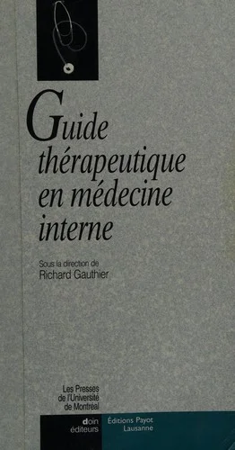Cover of Guide thérapeutique en médecine interne