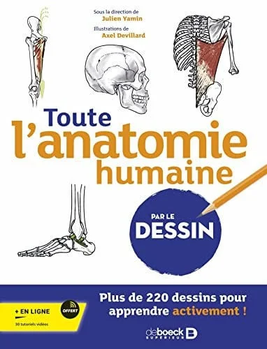 Cover of Toute l'anatomie humaine par le dessin