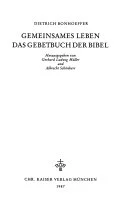 Cover of Gemeinsames Leben