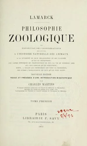 Cover of Philosophie zoologique: an exposition with regard to the natural history of animals ...