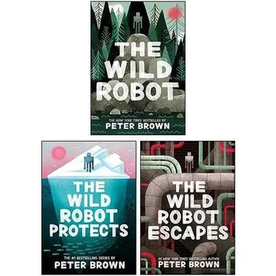 Cover of The Wild Robot Series 3 Books Collection (The Wild Robot, The Wild Robot Escapes & The Wild Robot Protects)
