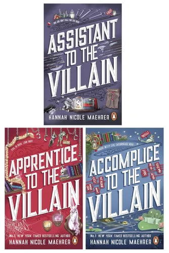 Cover of Assistant to the Villain Series By Hannah Nicole Maehrer 3 Books Collection Set (Assistant to the Villain, Apprentice to the Villain & Accomplice to the Villain)