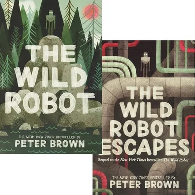 Cover of Wild Robot Series 2 Books Collection Set By Peter Brown (The Wild Robot, The Wild Robot Escapes)