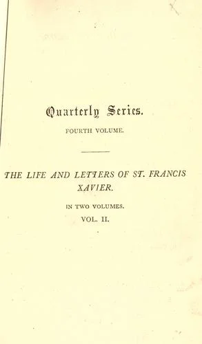 Cover of The life and letters of St. Francis Xavier