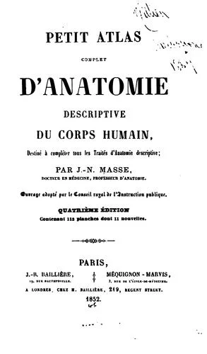 Cover of Petit atlas complet d'anatomie descriptive du corps humain: destiné à compléter tous les traités ..