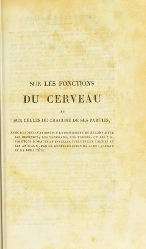 Cover of Sur les fonctions du cerveau et sur celles de chacune de ses parties